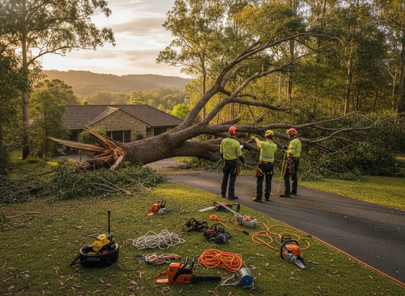 Emergency Tree Removal performed by Mackay Arborist in the Mackay
